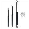 Ab 650mm ∼ Bis 749mm Länge Gasdruckfeder M8 Gasdruckdämpfer mit Ösen