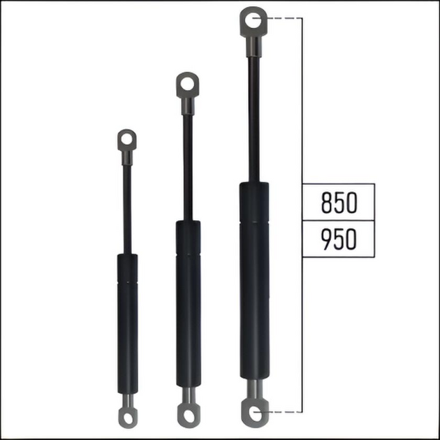 Ab 850mm ∼ Bis 950mm Länge Gasdruckfeder M8 Gasdruckdämpfer mit Ösen