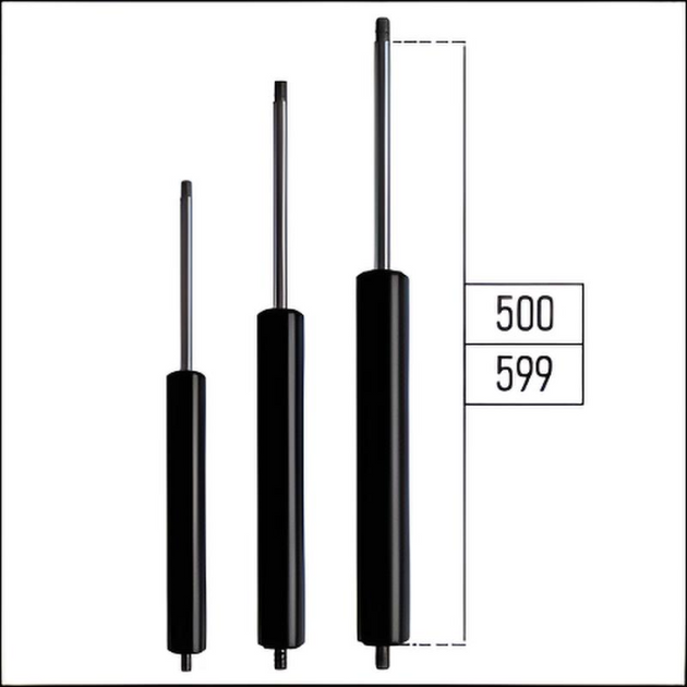 Ab 500mm ∼ Bis 599mm Länge Gasdruckfeder M8 Gasdruckdämpfer
