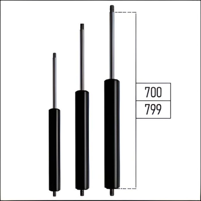 Ab 700mm ∼ Bis 799mm Länge Gasdruckfeder M8 Gasdruckdämpfer