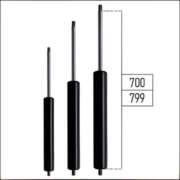 Ab 700mm ∼ Bis 799mm Länge Gasdruckfeder M8 Gasdruckdämpfer