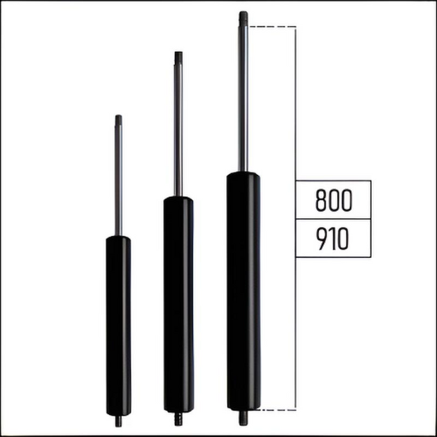 Ab 800mm ∼ Bis 910mm Länge Gasdruckfeder M8 Gasdruckdämpfer