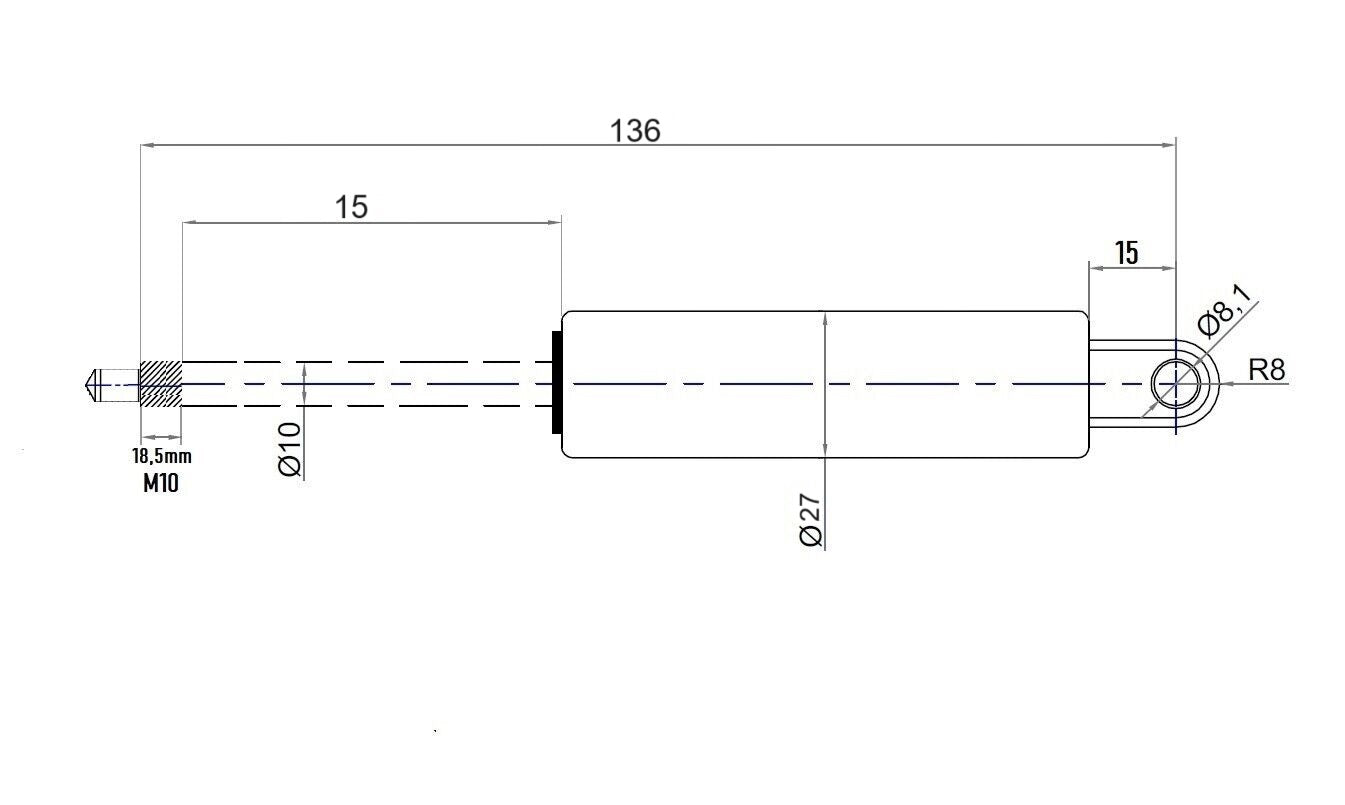 Lockable gas springs Continuously adjustable - rigid or spring-loaded