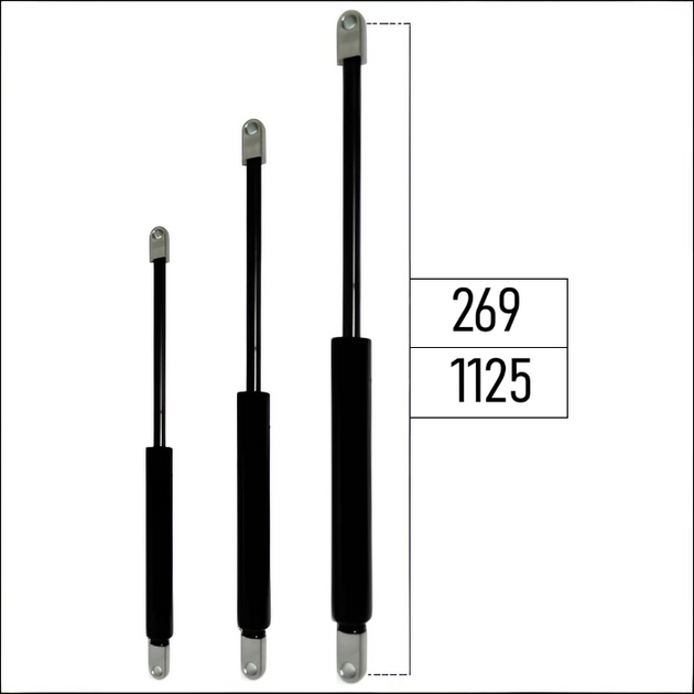 Ab 330mm ∼ Bis 1125mm Länge Gasdruckfeder M10 Gasdruckdämpfer für Pferdeanhänger imbisswagen