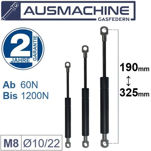 From 150mm ∼ to 299mm length gas strut M8 gas spring