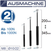 Ab 200mm ∼ Bis 345mm Gasdruckfeder M8 Gasdruckdämpfer Mit Kugelgelenk
