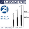 Ab 360mm ∼ Bis 445mm Gasdruckfeder M8 Gasdruckdämpfer Mit Kugelgelenk