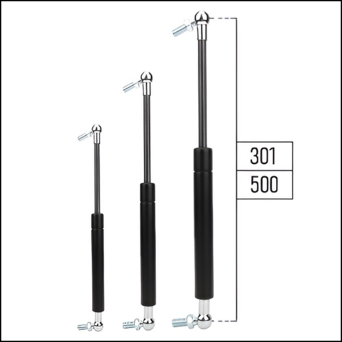 Ab 301mm ∼ Bis 500mm Länge Gasdruckfeder M6 Gasdruckdämpfer mit Kugelgelenk
