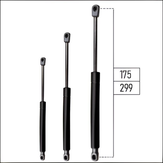 Ab 175mm ∼ Bis 299mm Länge Gasdruckfeder M6 Gasdruckdämpfer mit Kugelpfanne