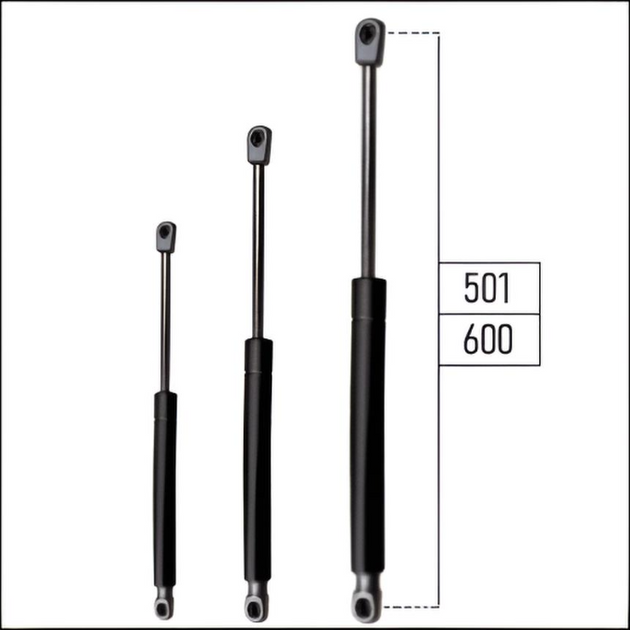 Ab 501mm ∼ Bis 600mm Länge Gasdruckfeder M6 Gasdruckdämpfer mit Kugelpfanne