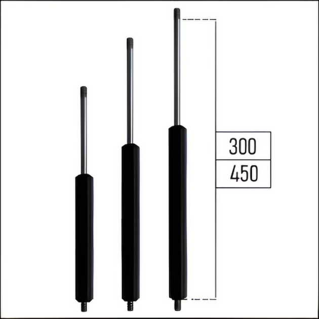 Ab 300mm ∼ Bis 450mm Länge Gasdruckfeder M6 Gasdruckdämpfer