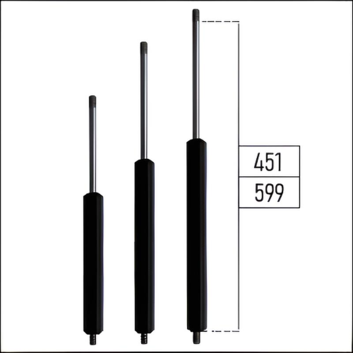 Ab 451mm ∼ Bis 599mm Länge Gasdruckfeder M6 Gasdruckdämpfer