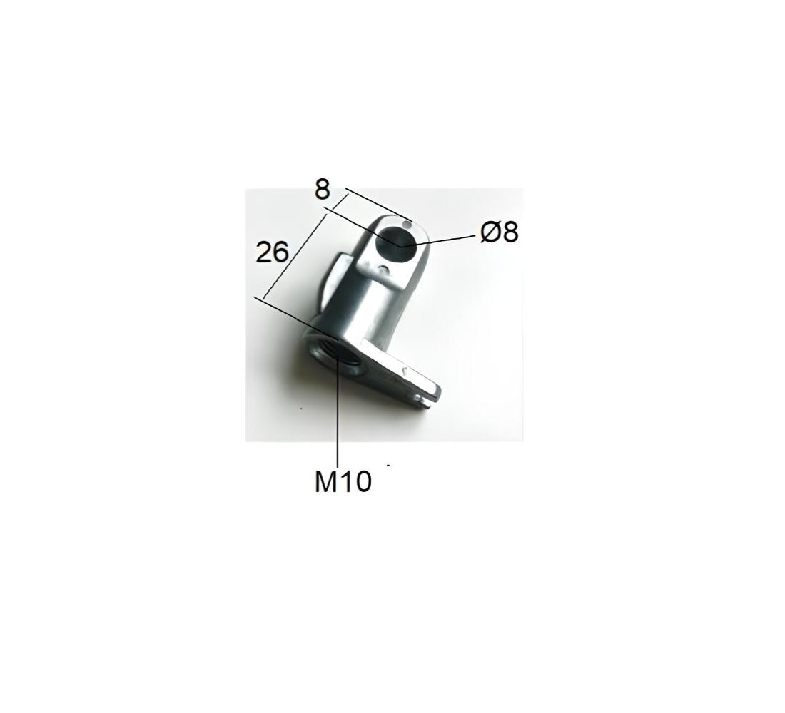 Control block release head - Bowden cable release for lockable gas spring end piece 