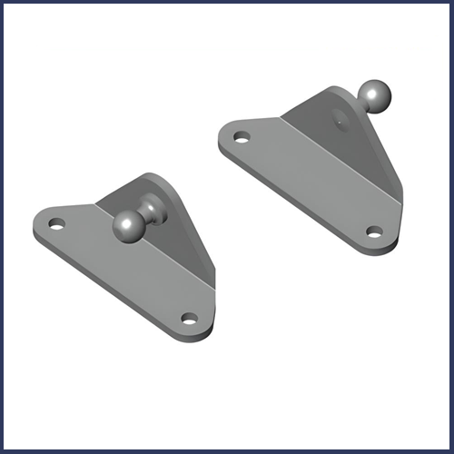 Beschlag Winkel Befestigungsplatte 8mm 10mm 13mm Kugel für Gasfeder