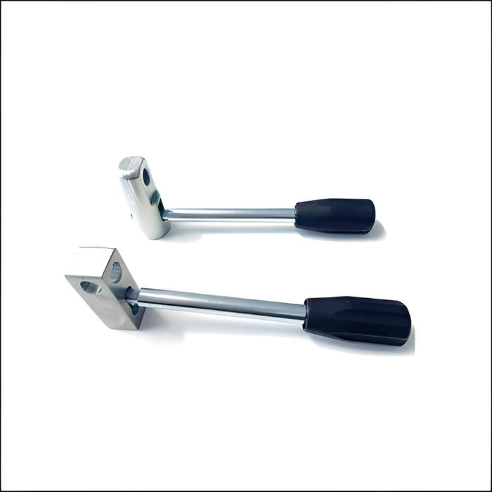 Hebelauslösung mit Bohrung für Blockierbare Gasfeder Endstück