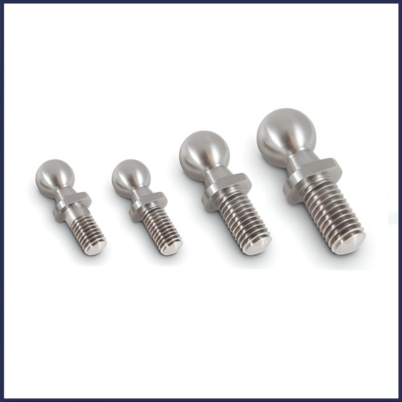 Kugelbolzen aus Edelstahl Kugelkopf M6 M8 Kugelzapfen