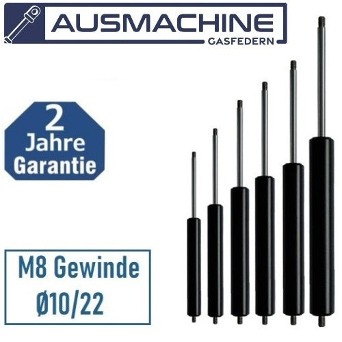 Ab 330mm ∼ Bis 1185mm Länge Gasdruckfeder M10 Gasdruckdämpfer