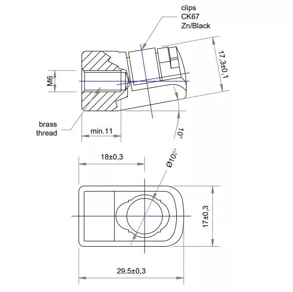 Plastic Plastic Ball Socket 