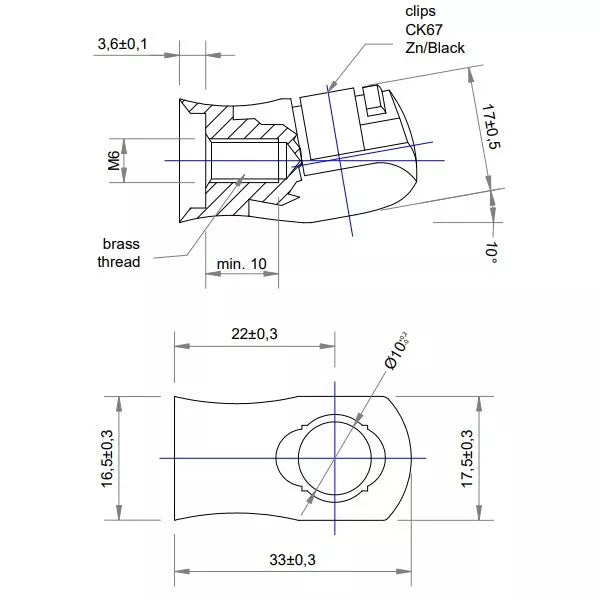 Plastic Plastic Ball Socket 