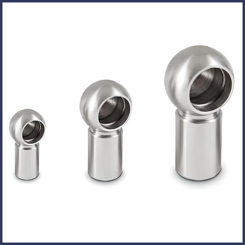 Kugelpfanne aus EDELSTAHL Kugelkopfaufnahme für Gasdruckdämpfer Gasdruckfeder