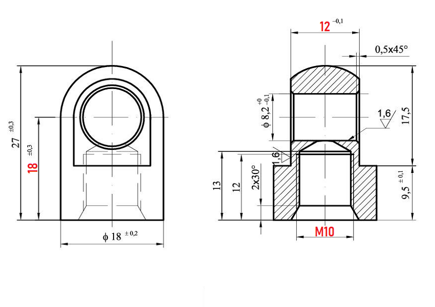 Ösen Augenaufnahme 8-10mm Ringbreite