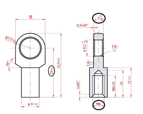 Ösen Augenaufnahme 5mm Ringbreite