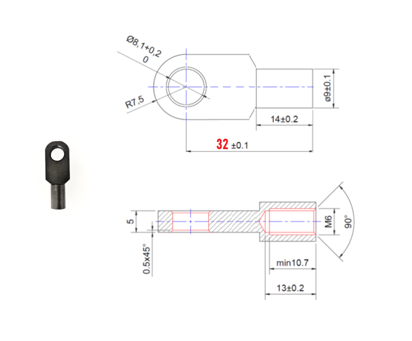 Ösen Augenaufnahme 5mm Ringbreite