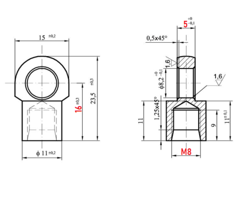 Ösen Augenaufnahme 5mm Ringbreite