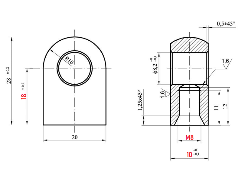 Ösen Augenaufnahme 8-10mm Ringbreite