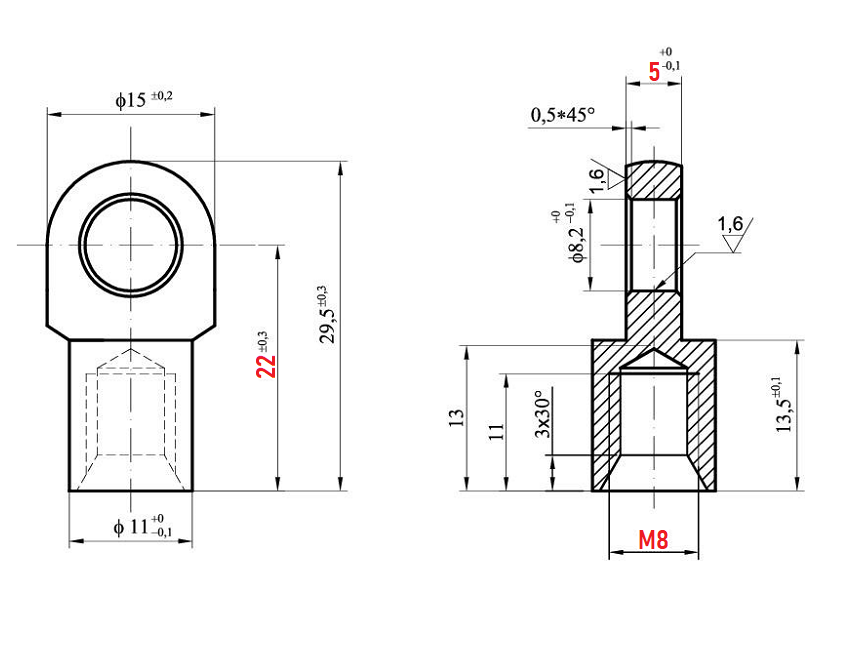 Ösen Augenaufnahme 5mm Ringbreite