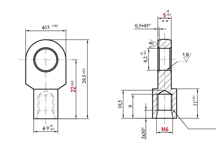 Ösen Augenaufnahme 5mm Ringbreite