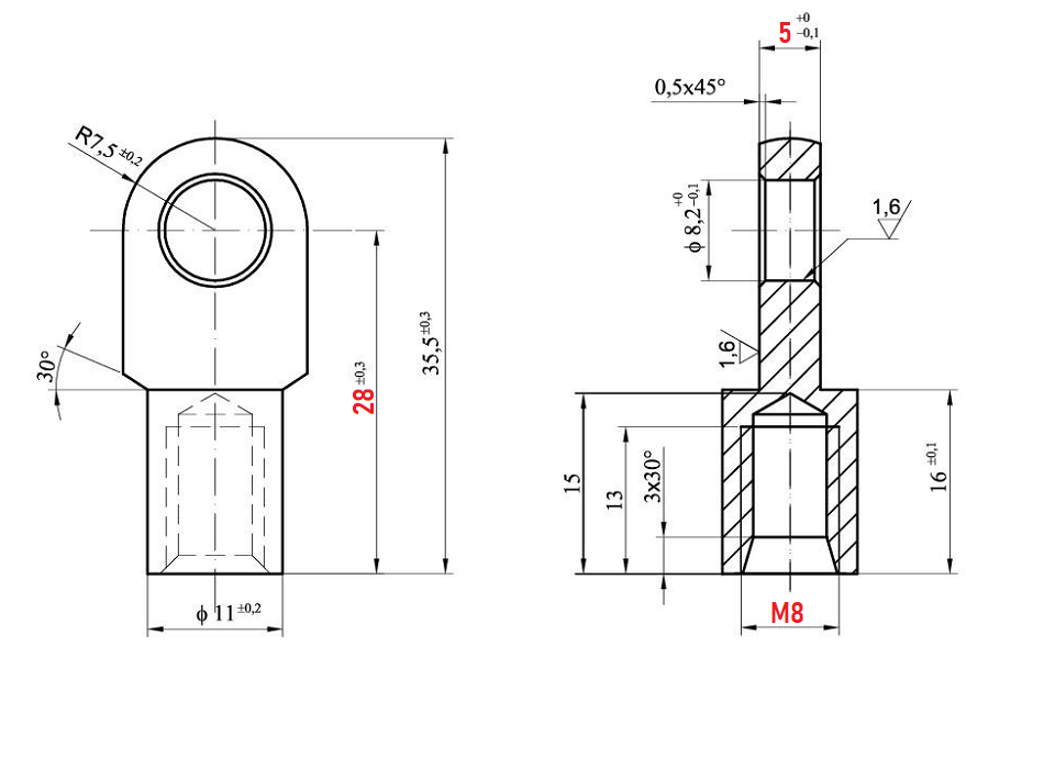 Ösen Augenaufnahme 5mm Ringbreite